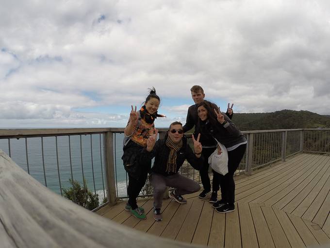 The group at a lookout