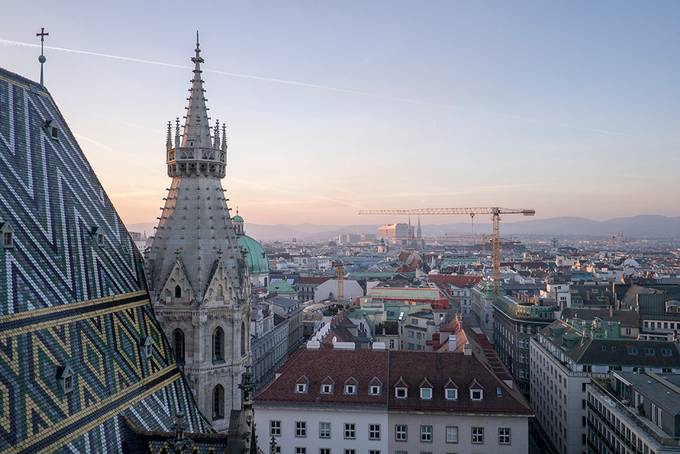 The view from St Stephen's Cathedral