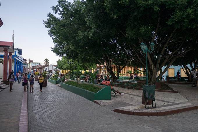 The main square in the town