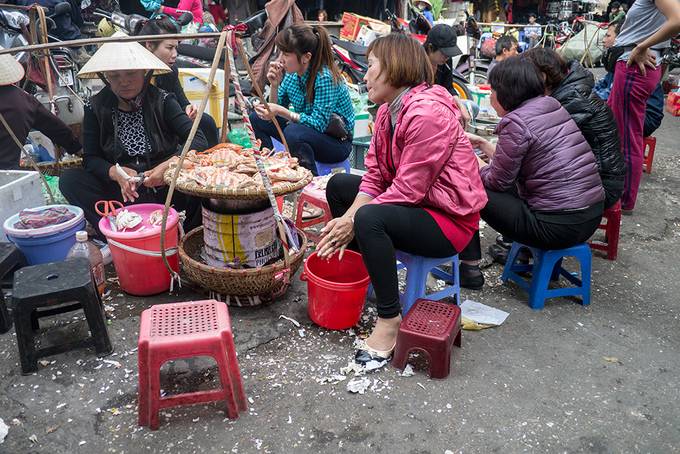 Market stalls