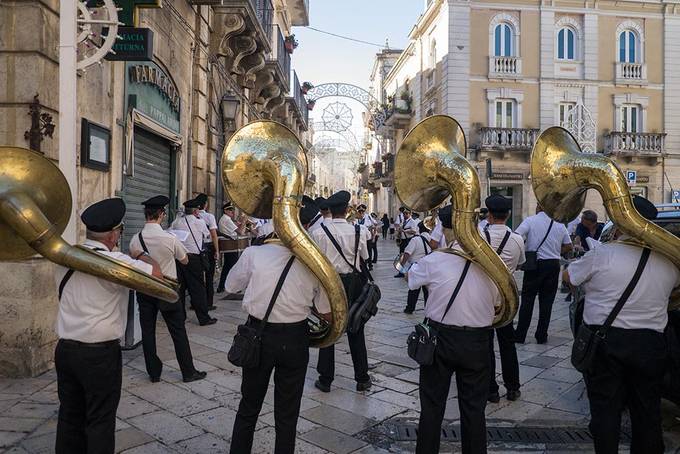 A brass band in Altamura