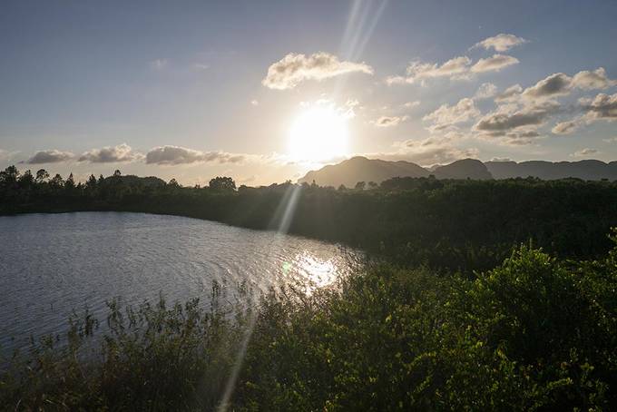 The lake in Vinales