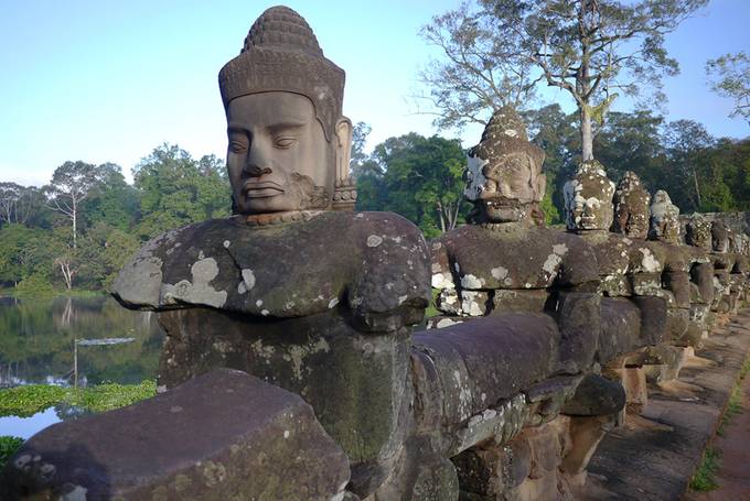 Statues of heads