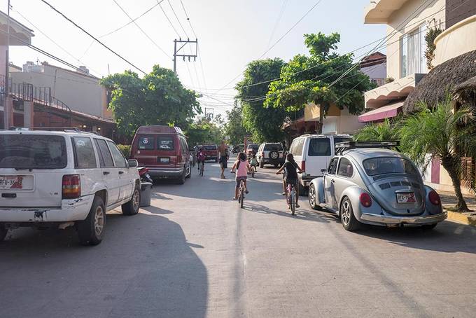 The main street in San Pancho