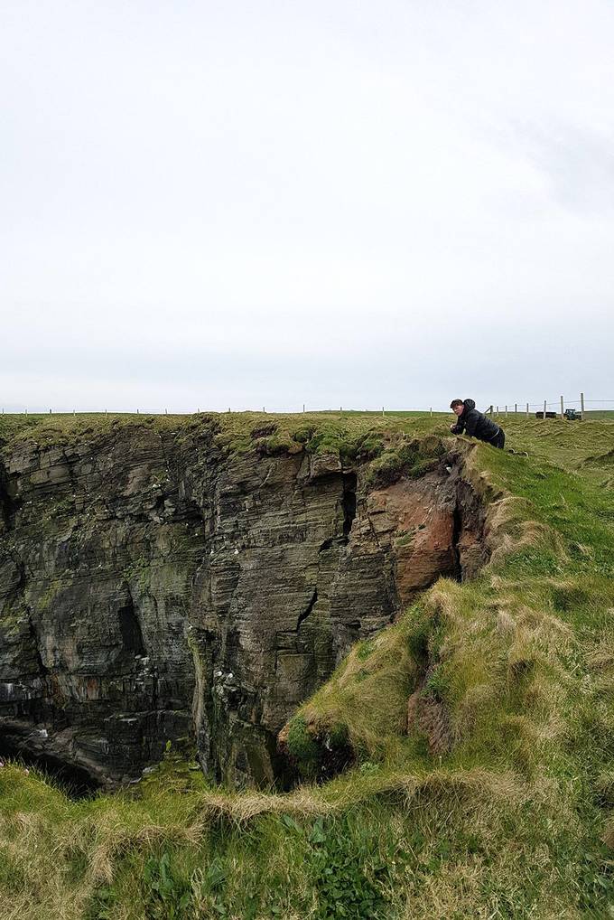 Colin looking for puffins