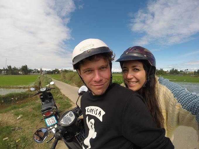 Me and Colin on our bike