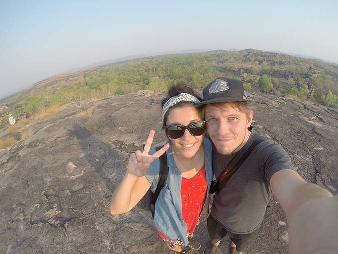 Us on Ubirr rock