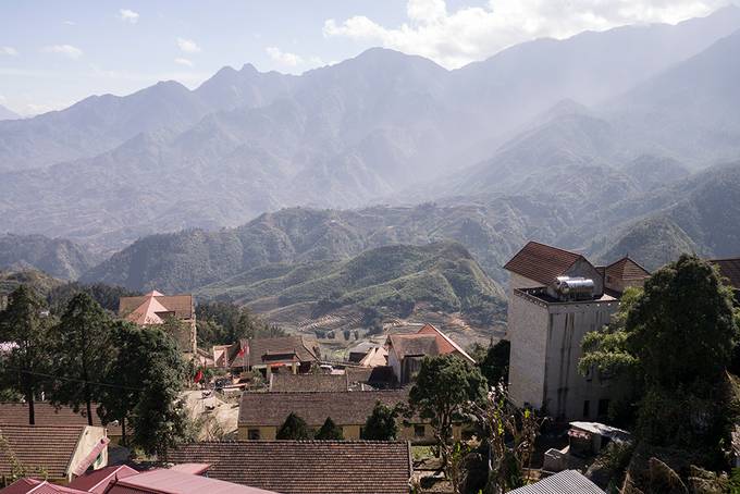 Mountain view from our hotel