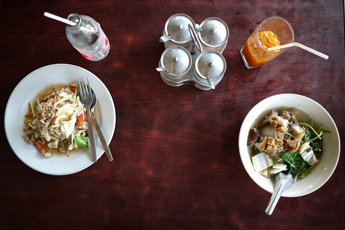 Noodle salad and noodle soup