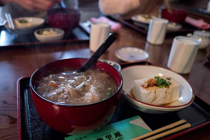 Rice cake soup lunch