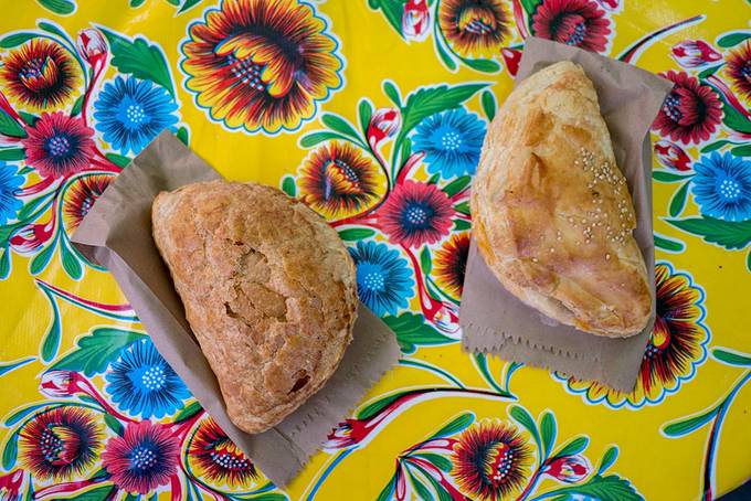 Empanadas at the farmers' market