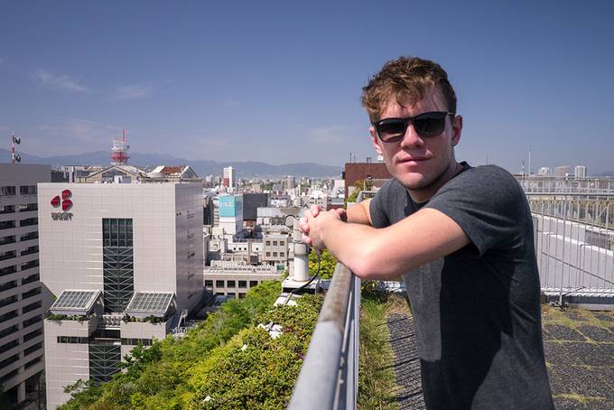 Colin on the rooftop