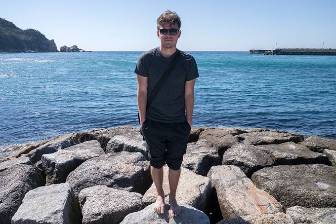 Colin at the beach