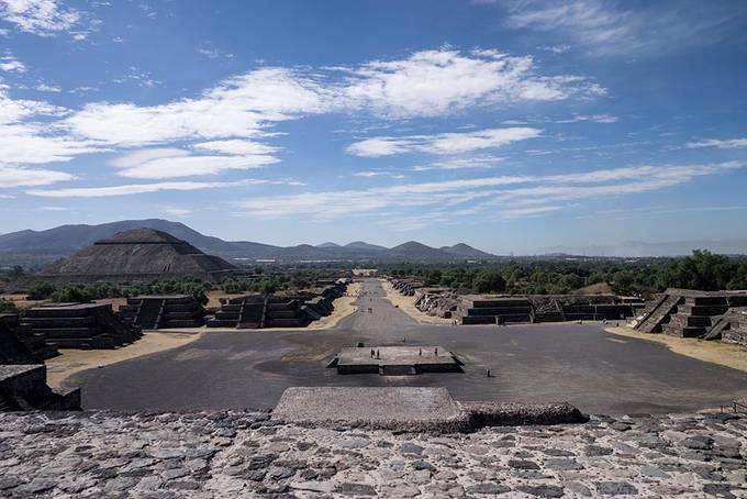 Views from one of the pyramids