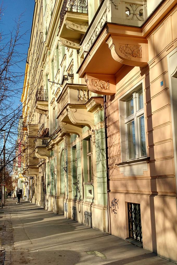 Colourful buildings