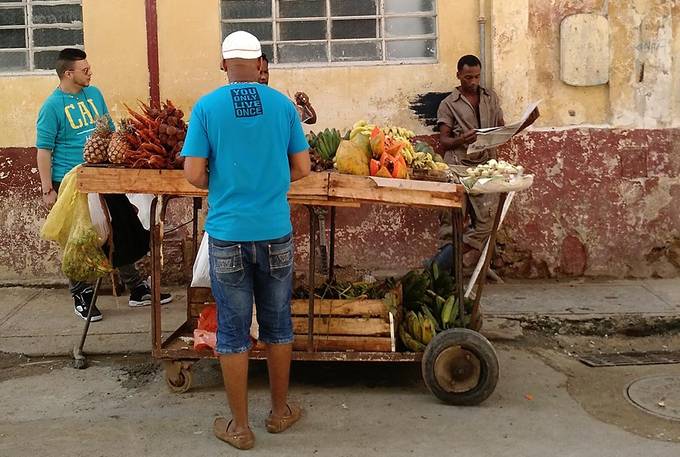 A Cuban food stall